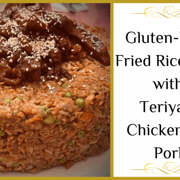 Gluten-Free Fried Rice Ring with Teriyaki Chicken and Pork