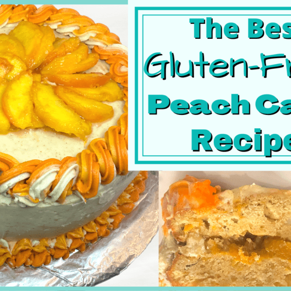 The Best Gluten-Free Peach Cake Recipe with Spiced Peach Filling
